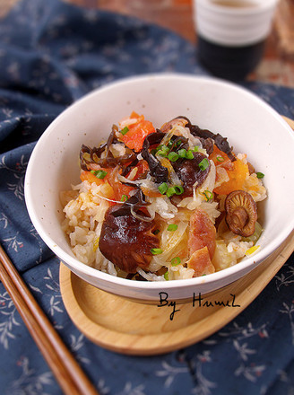 Stewed Rice with Tomato and Shiitake Mushroom recipe