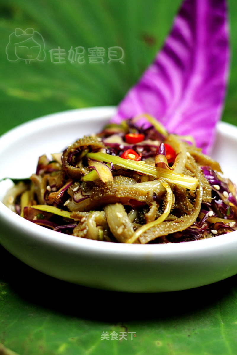 Cold Dishes-basil, Pepper, Mochi and Belly Shreds recipe