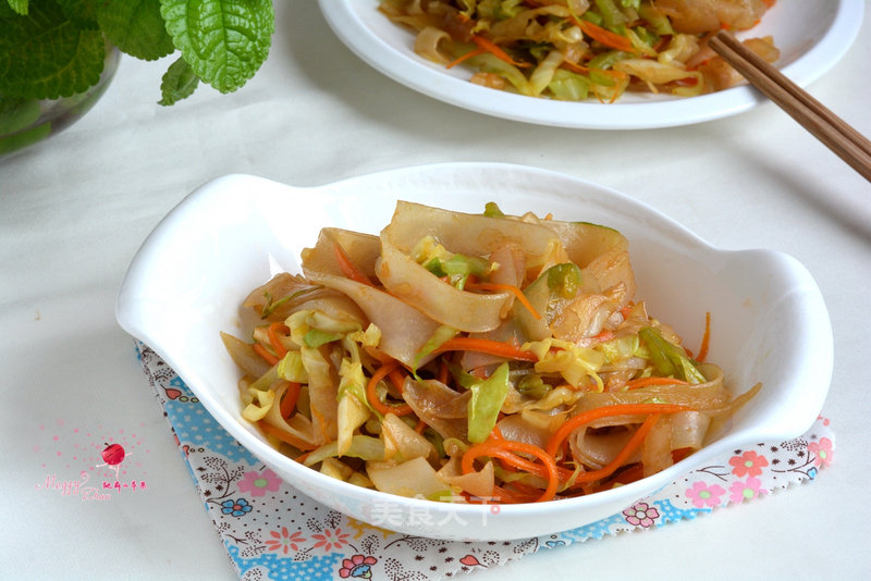 Vegetarian Fried Liangpi recipe