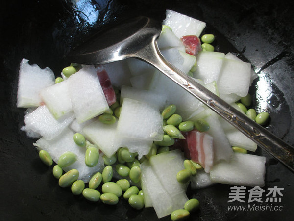 Edamame Bacon and Winter Melon Soup recipe