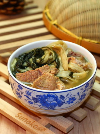 Guangdong Lao Huo Liang Soup-nan Bei Dried Apricot and Vegetable Soup to Benefit The Lung recipe