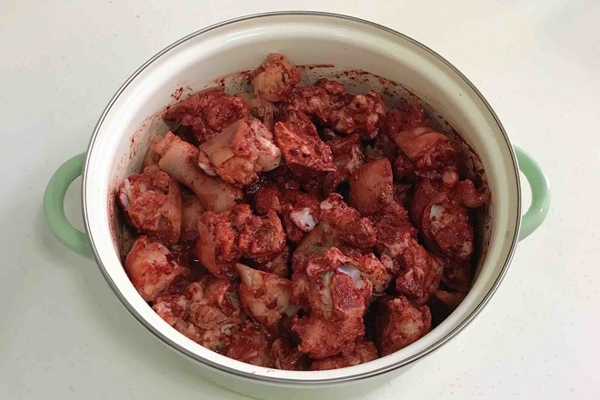 Braised Pig's Trotters with Red Lees recipe