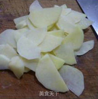 Fried Potatoes with Lettuce recipe