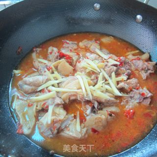 Braised Chicken with Red Peppers-------enhance Stamina and Strengthen The Body recipe