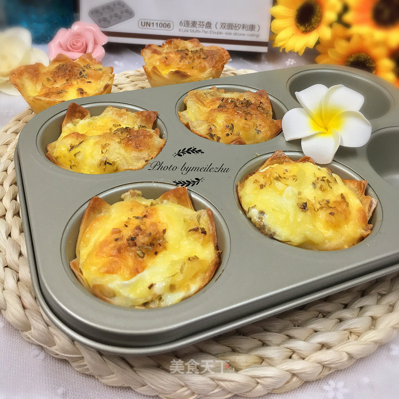 #柏翠大赛# Meat Floss Egg Cheese Tart recipe