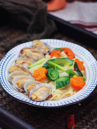 Clam and Vegetable Noodles recipe