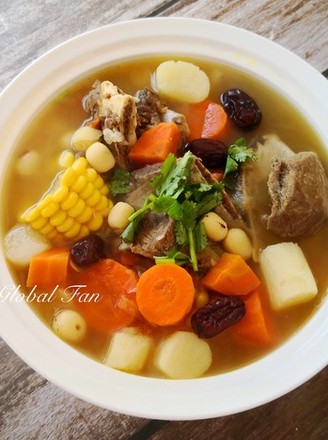 Corn Yam Pork Ribs Soup