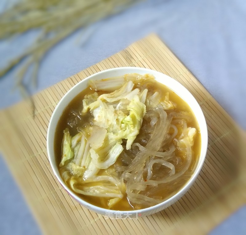 Sweet Potato Vermicelli and Cabbage Soup recipe