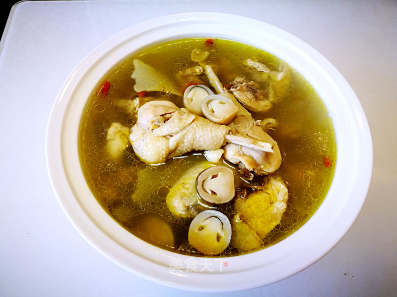 Nourishing Straw Mushroom Chicken Soup recipe