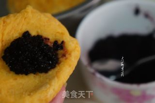 Sweet Potato Cakes with Mulberry Jam recipe