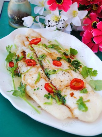Steamed Longli Fish with Black Pepper