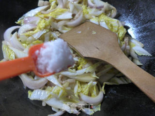 Fried Baby Cabbage with Pork and Onion recipe