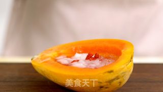 Stewed Hashima with Papaya and Bird's Nest recipe