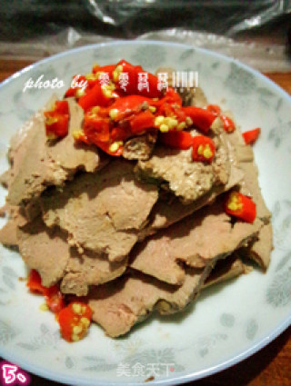 Pork Liver with Double Pepper Salad recipe