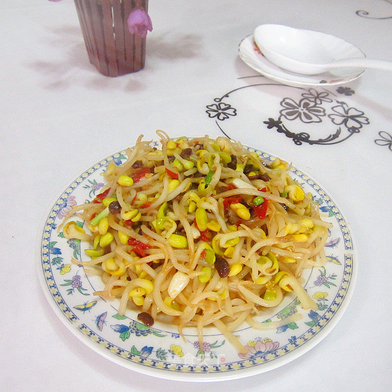 Stir-fried Bean Sprouts with Bean Paste recipe
