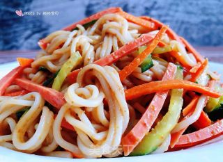 Cold Mixed Rice Noodles#酸甜美食# recipe