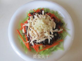 Mixed Vegetables Mixed with Shredded Chicken recipe