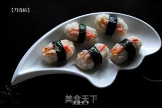 Abalone ~ Arctic Shrimp Sushi recipe