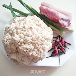 Stir-fried Cauliflower with Pork Belly recipe