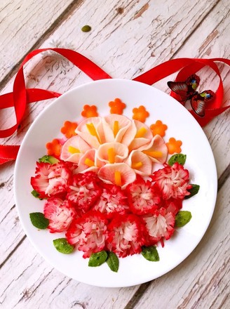 Flower and Full Moon-a Platter of Cold Dishes with A Hundred Flowers recipe