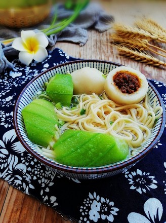 Loofah Fish Ball Noodle Soup