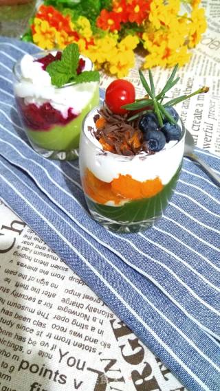 #aca Fourth Session Baking Contest# Creates Erotic and Colorful Creamy Fruit Cups in Summer recipe