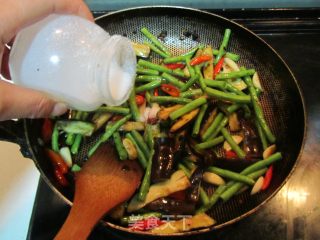 Stir-fried Beans with Eggplant and Tempeh recipe