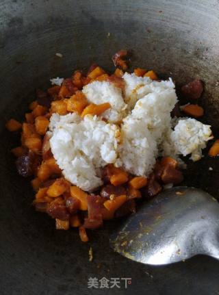 Pumpkin Sauce Fried Rice recipe