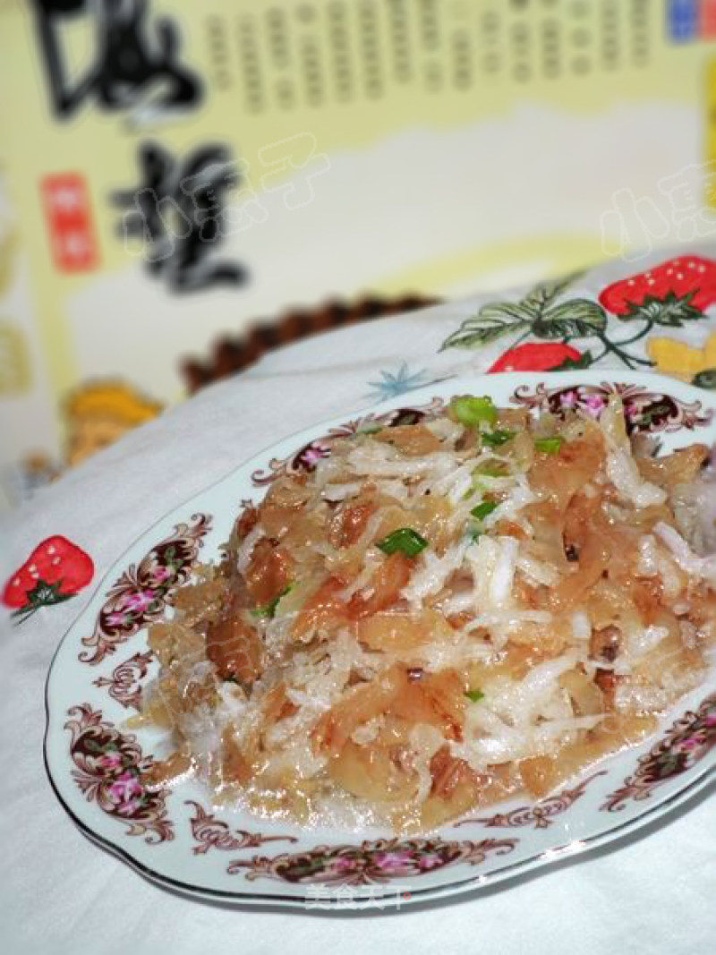 Jellyfish Head Mixed with Shredded Radish recipe