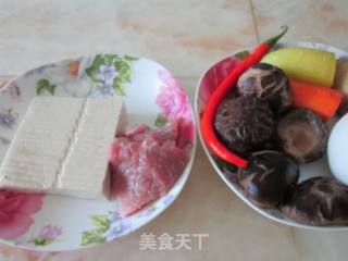 Steamed Tofu with Shiitake Mushrooms and Minced Meat recipe