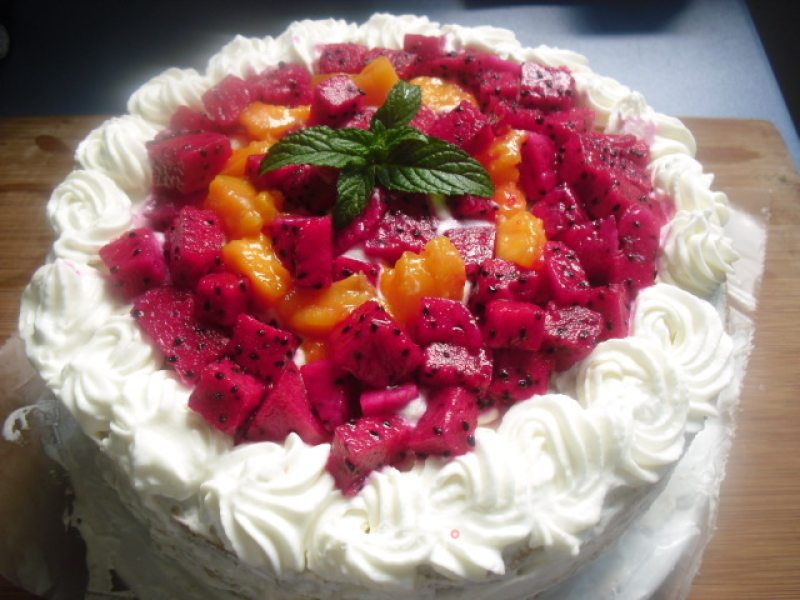 Fruit Cream Cake recipe