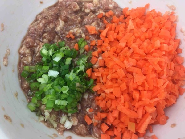 Carrot and Pork Dumplings recipe