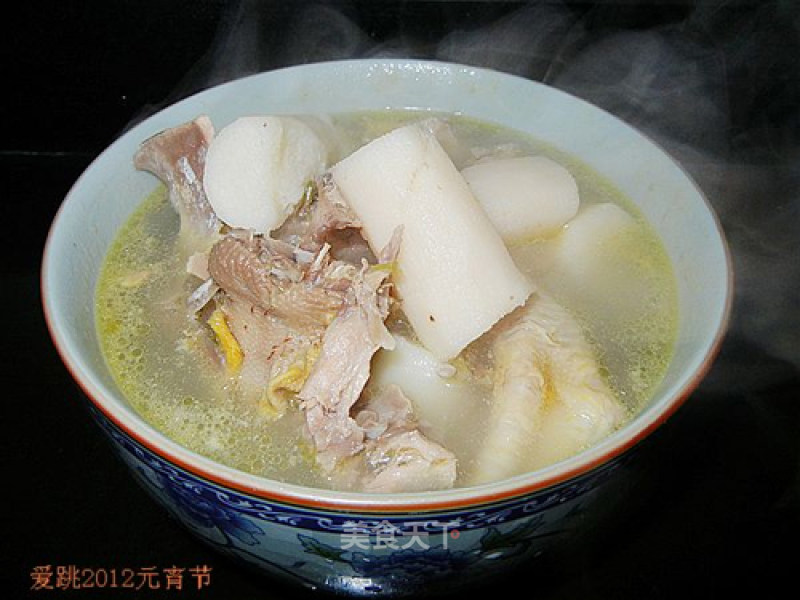 Yam Chicken Bone Soup recipe