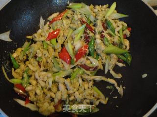 Stir-fried Bean Dan with Green Onions recipe