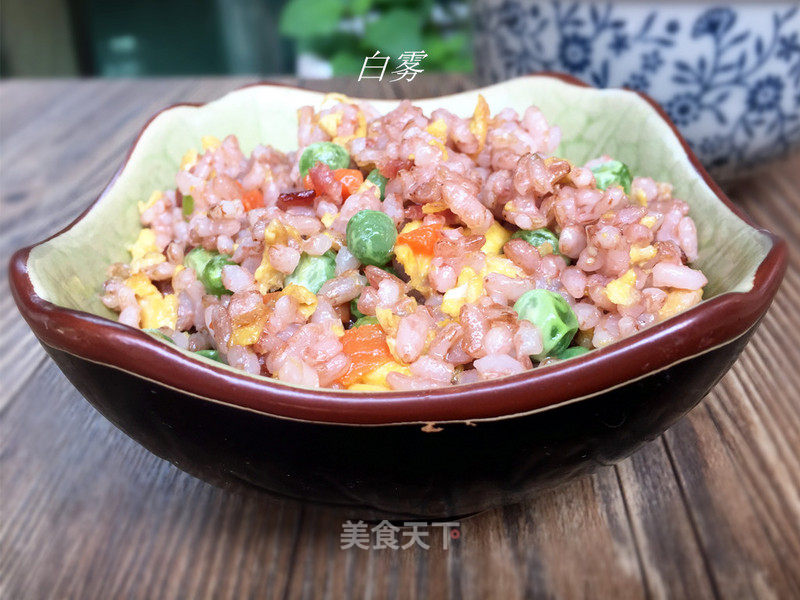 Fried Rice with Red Japonica Rice recipe