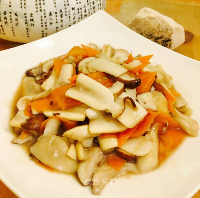 Vegetarian Fried Matsutake Mushroom recipe