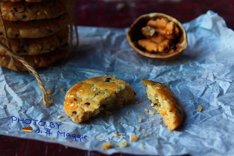 Crispy Sesame Walnut Crisp recipe