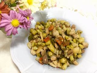 Stir-fried Capers with Diced Pork recipe