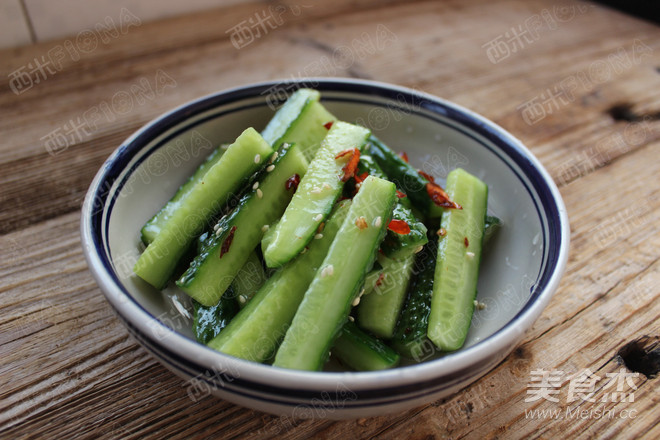 Refreshing Cucumber Strips recipe