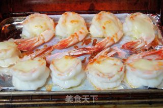 [momo New Year's Eve Dishes] Auspicious Ruyi Cheese Potato Grilled Prawns recipe