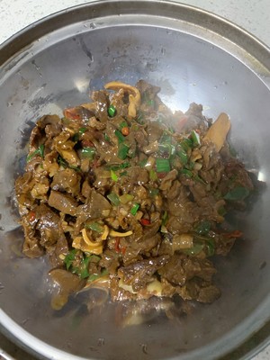 Stir Fried Pork Lung recipe