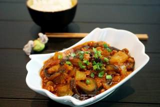 Grilled Eggplant with Minced Meat recipe