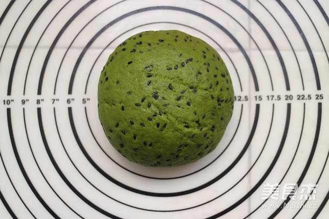 Matcha Sesame Mochi. Olive Oil Version recipe