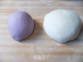 Two-color Purple Sweet Potato Steamed Bun Rolls recipe