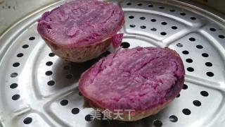 Purple Sweet Potato Watermelon Bun recipe