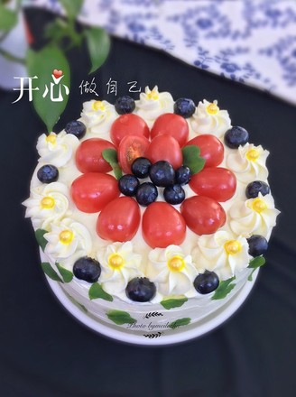 7 Inch Fruit Cream Cake recipe