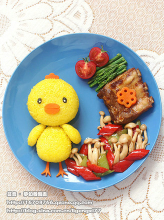 Chicken Dinner Plate Painting recipe