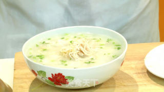 Congee with Scallops and Shredded Chicken recipe