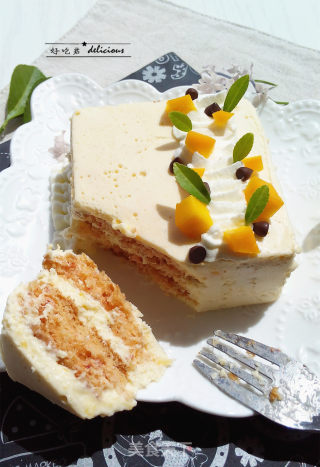 #the 4th Baking Contest and is Love to Eat Festival#mango Mousse Cake recipe