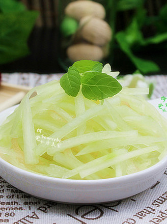 Sweet and Sour Cold Watermelon Rind